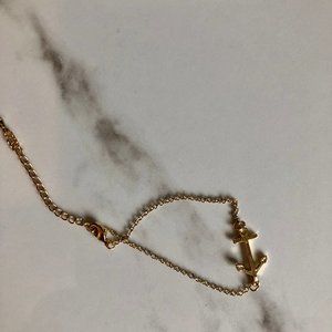 14k Gold plated Anchor bracelet